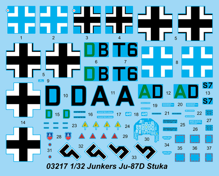 Trumpeter - Trumpeter 03217 1/32 Junkers Ju-87D Stuka