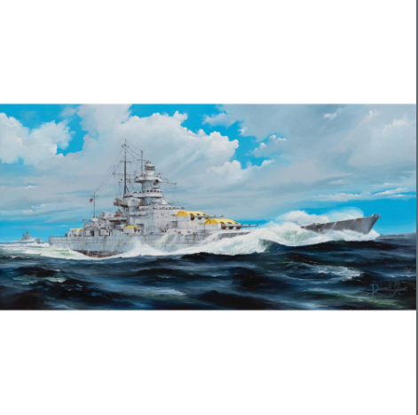 03714 1/200 German Battleship Gneisenau Plastic Model Kit