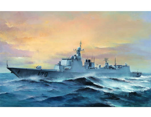 04530 1/350 PLA Navy Type 052C DDG170 LanZhou Plastic Model Kit