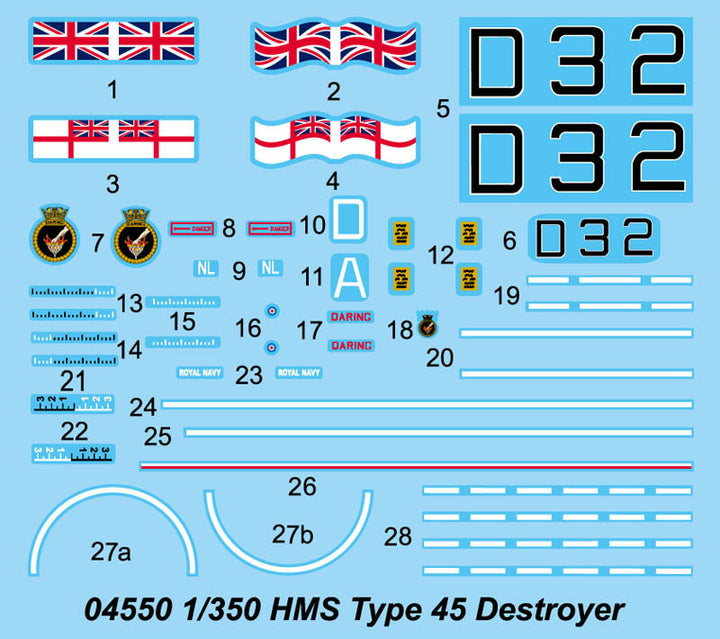 Trumpeter - 1/350 HMS Type 45 Destroyer