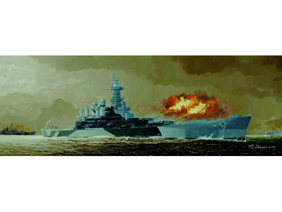 05303 1/350 USS BB55North Carolina Battleship Plastic Model Kit