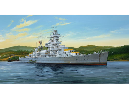 05317 1/350 German Cruiser Admiral Hipper 1941 Plastic Model Kit