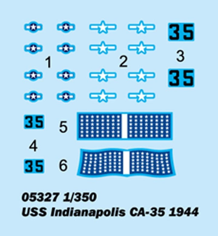 Trumpeter - Trumpeter 05327 1/350 USS Indianapolis CA-35 1944