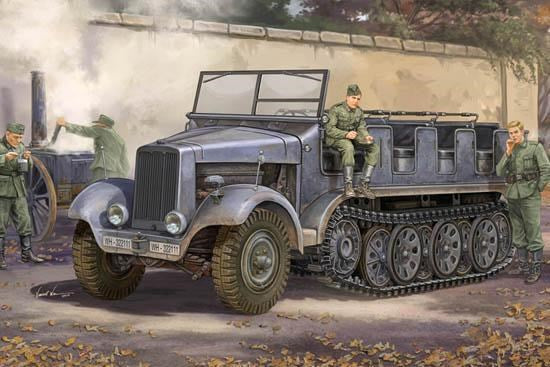 05530 1/35 German Sd.Kfz.6 Halbkettenzugmaschine Pionierausfu Plastic Model Kit