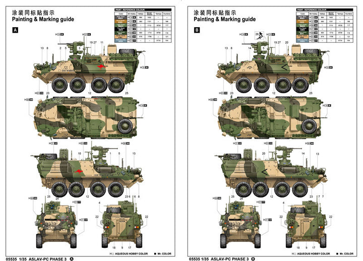 Trumpeter - Trumpeter 05535 1/35 ASLAV-PC PHASE 3 Australian version *Aus Decals*