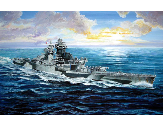 05750 1/700 French Navy RICHELIEU 1943 Plastic Model Kit