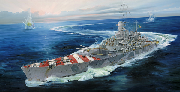 05777 1/700 Italian Navy Battleship RN Roma 1943 Plastic Model Kit