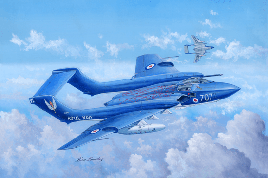 Trumpeter - Trumpeter 05808 1/48 de Havilland DH.110 Sea Vixen Faw.2 Plastic Model Kit