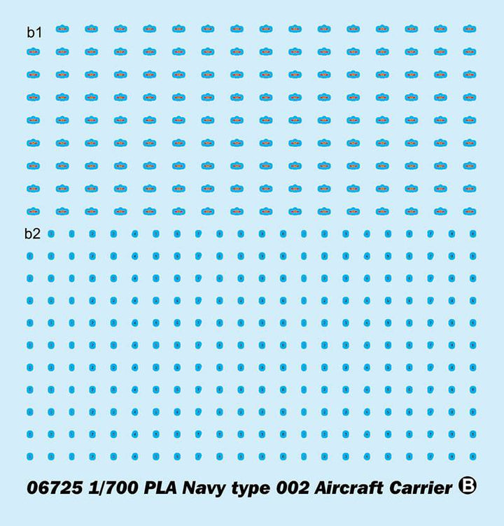 Trumpeter - Trumpeter 06725 1/700 PLA Navy type 002 Aircraft Carrier Plastic Model Kit