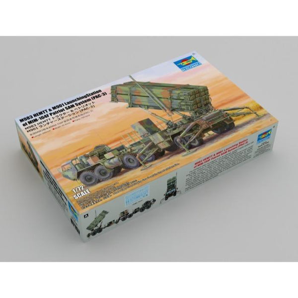 07157 1/72 M983 HEMTT and M901 Launching Station of MIM104F PAC3 Plastic Model Kit