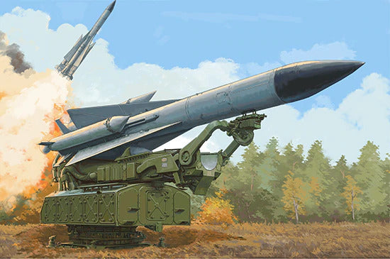 Trumpeter - Trumpeter 09550 1/35 Russian 5V28 of 5P72 Launcher SAM-5 "Gammon" Plastic Model Kit