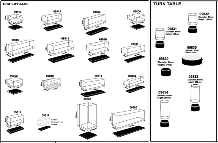 Trumpeter - Trumpeter 09817 Plastic Display Case 210 x 100 x 80mm