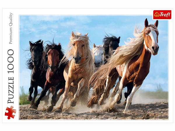 1000pc Galloping Horses