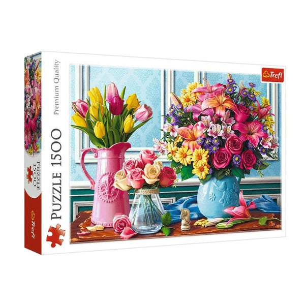 1500pc Flowers in Vases