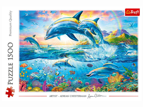 1500pc Dolphin Family