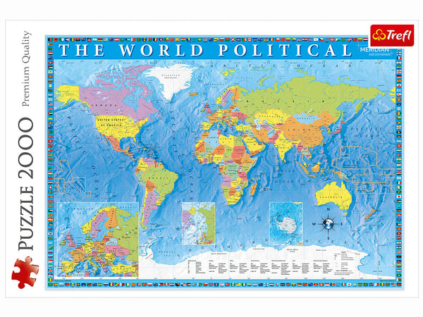 2000pc Political Map of the World