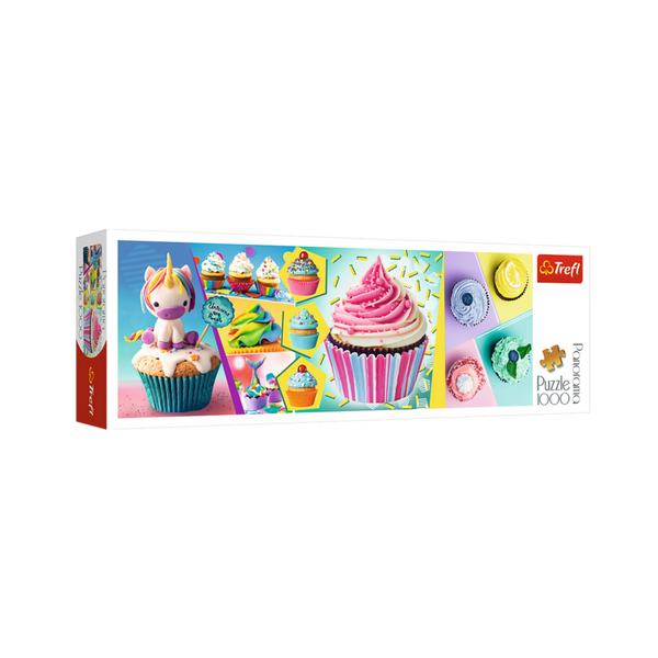 1000pc Colorful Cupcakes Panorama