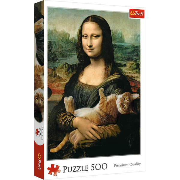 500pc Mona Lisa With Kitty!