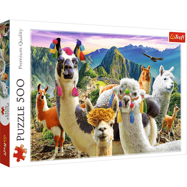 500pc Llamas In The Mountains