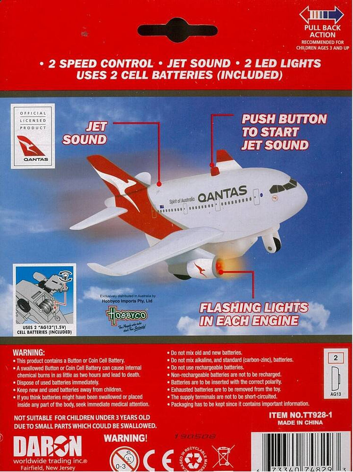 Toytech - QANTAS Pull-back with Lights & Sound