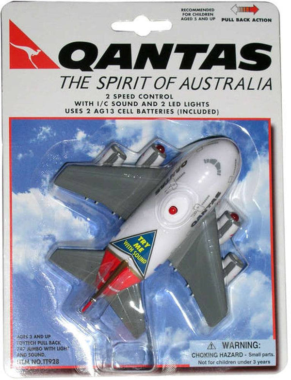 Toytech - Qantas Jumbo Pullback w/Lght/Sound