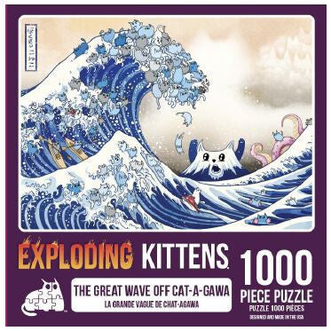 Puzzle The Great Wave Off CatAGawa 1000 pieces