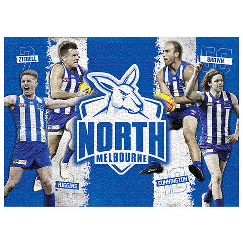 1000pc AFL North Melbourne Kangaroos 4 Player