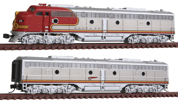 N EMD E8 A/B Set Sound ATSF War