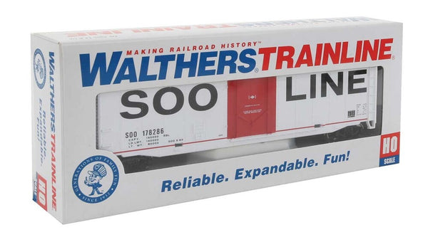 HO Trainline 50 Plug Door Box Car SOO Line