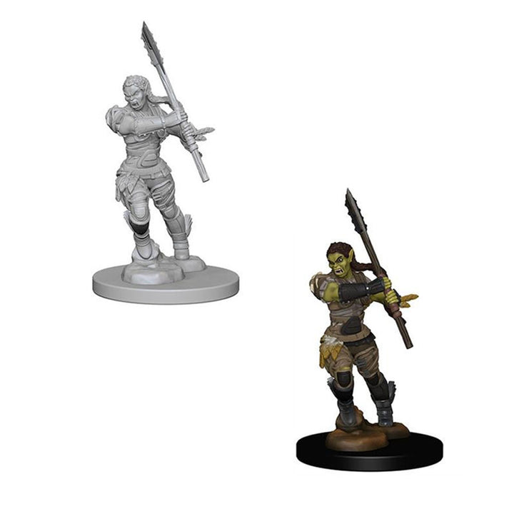 WizKids - Pathfinder Deep Cuts Unpainted Miniatures Female Half-Orc Barbarian