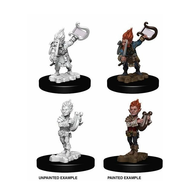 WizKids - Pathfinder Deep Cuts Unpainted Miniatures Male Gnome Bard