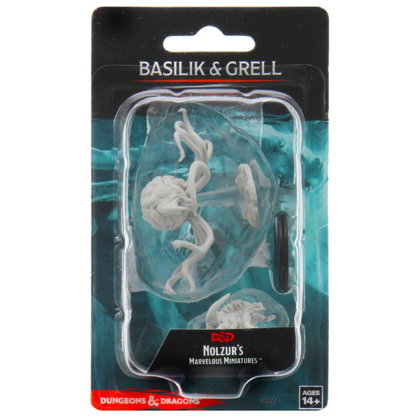 D&D Nolzurs Marvelous Unpainted Miniatures Grell and Basilisk