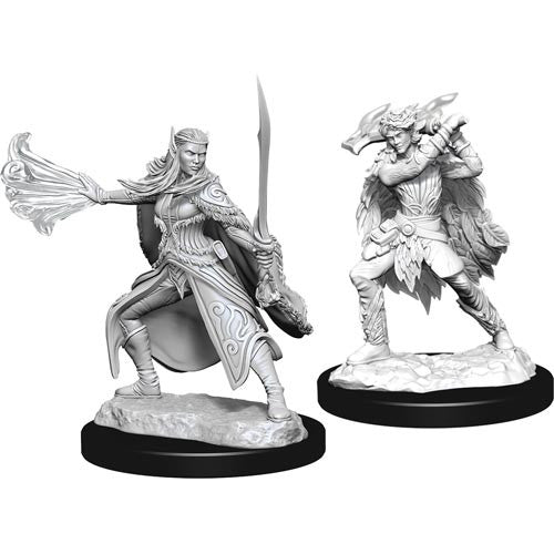 D&D Nolzurs Marvelous Unpainted Miniatures: Winter Eladrin and Spring Eladrin