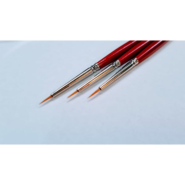 3pc Modellers Miniature Detail Brush Set