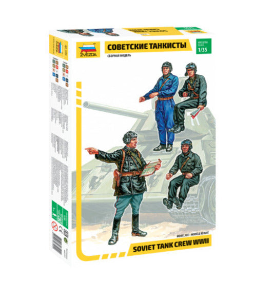 1/35 Soviet Tank Crew WWII  Plastic Model Kit