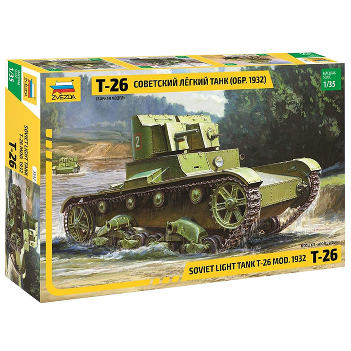 Zvezda - 1:35 Soviet Light Tank T-26 1932