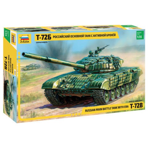 1/35 Russian Main Battle Tank with ERA T72B  Plastic Model Kit