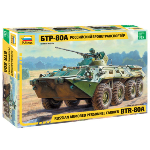 1/35 Russian Armored Personnel Carrier BTR80A  Plastic Model Kit