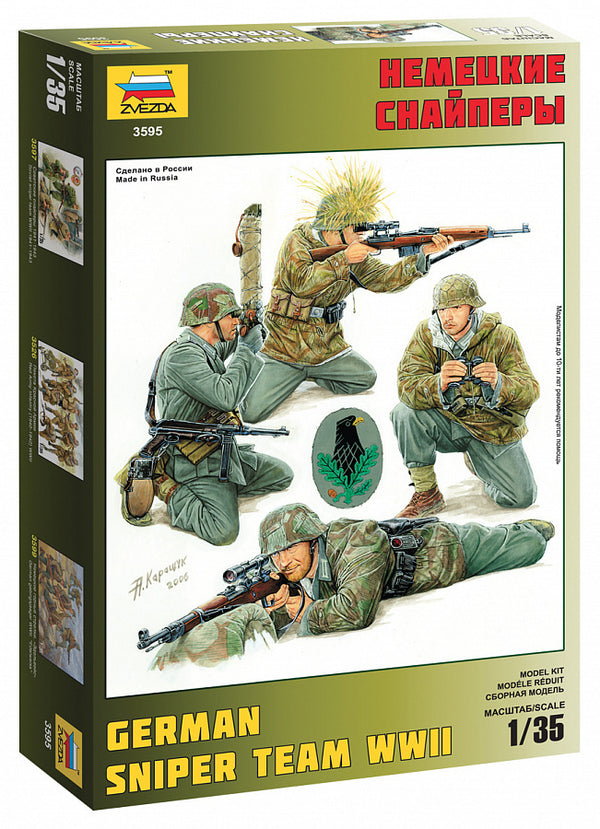 1/35 German Sniper Team WWII  Plastic Model Kit