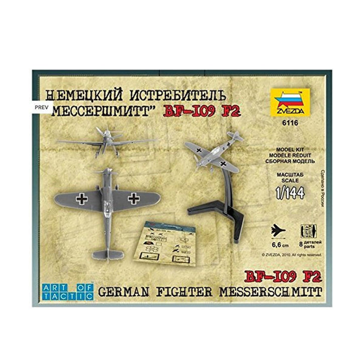 Zvezda - Zvezda 6116 1/144 Messerschmitt Bf 109F-2 Plastic Model Kit