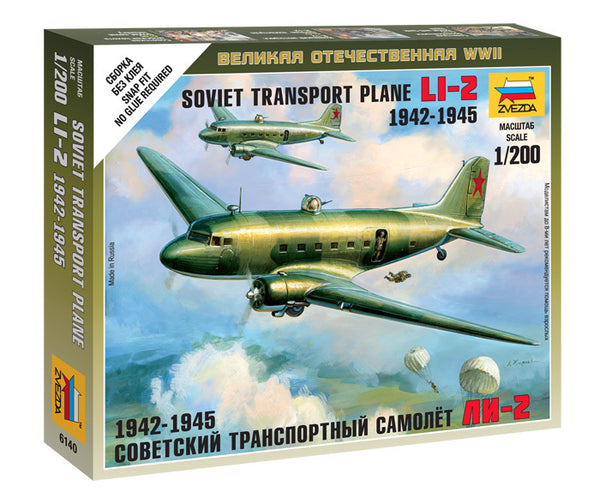 1/200 Soviet Transport Plane Li2 19421945  Plastic Model Kit