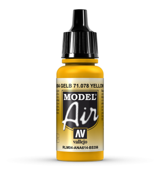 71078 Model Air Yellow RLM04 17 ml Acrylic Airbrush Paint