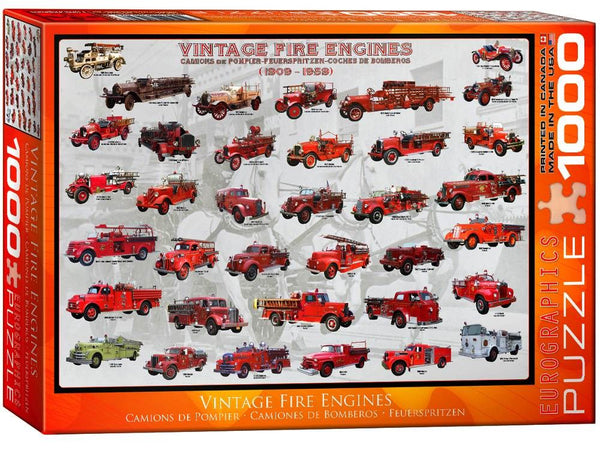 1000pc Vintage Fire Engines