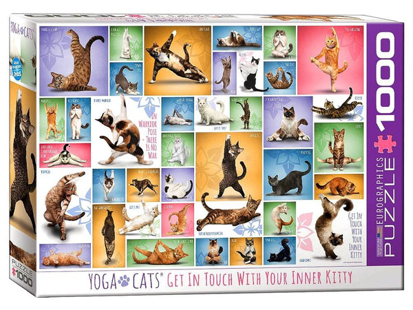 1000pc Yoga Cats