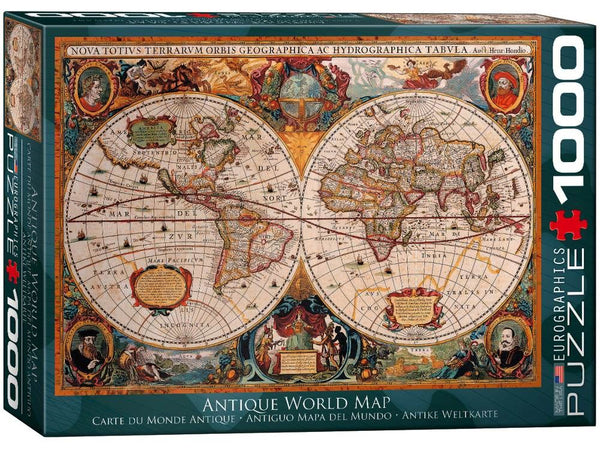 1000pc Antique WorldMap