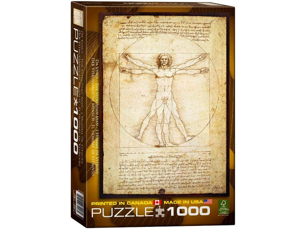 1000pc Da Vinci Vitruvian Man