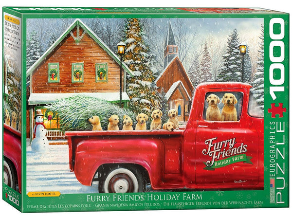 1000pc Furry Friends Holiday Farm