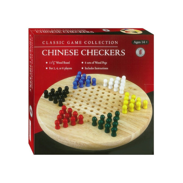 Wooden Chinese Checkers w/ Pegs