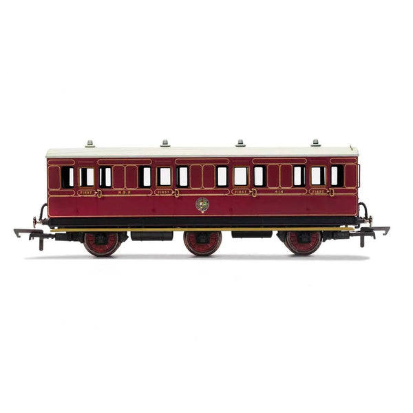 OO NBR 6 Wheel Coach 1St Class Fitted Lights 414  Era 2