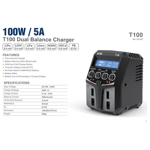 T100 Battery Charger